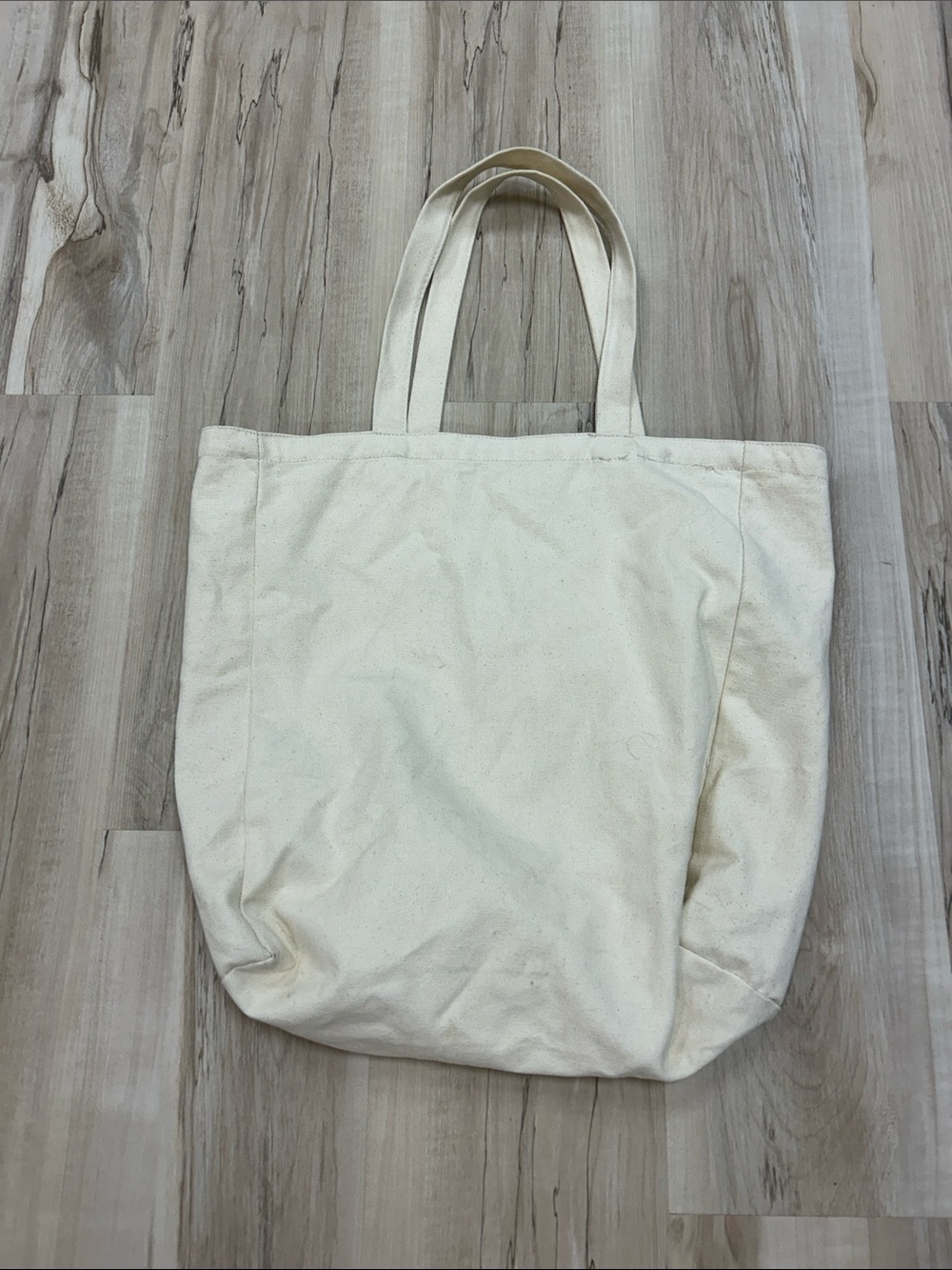 Nespresso Cream Canvas Tote with Navy Logo image 3